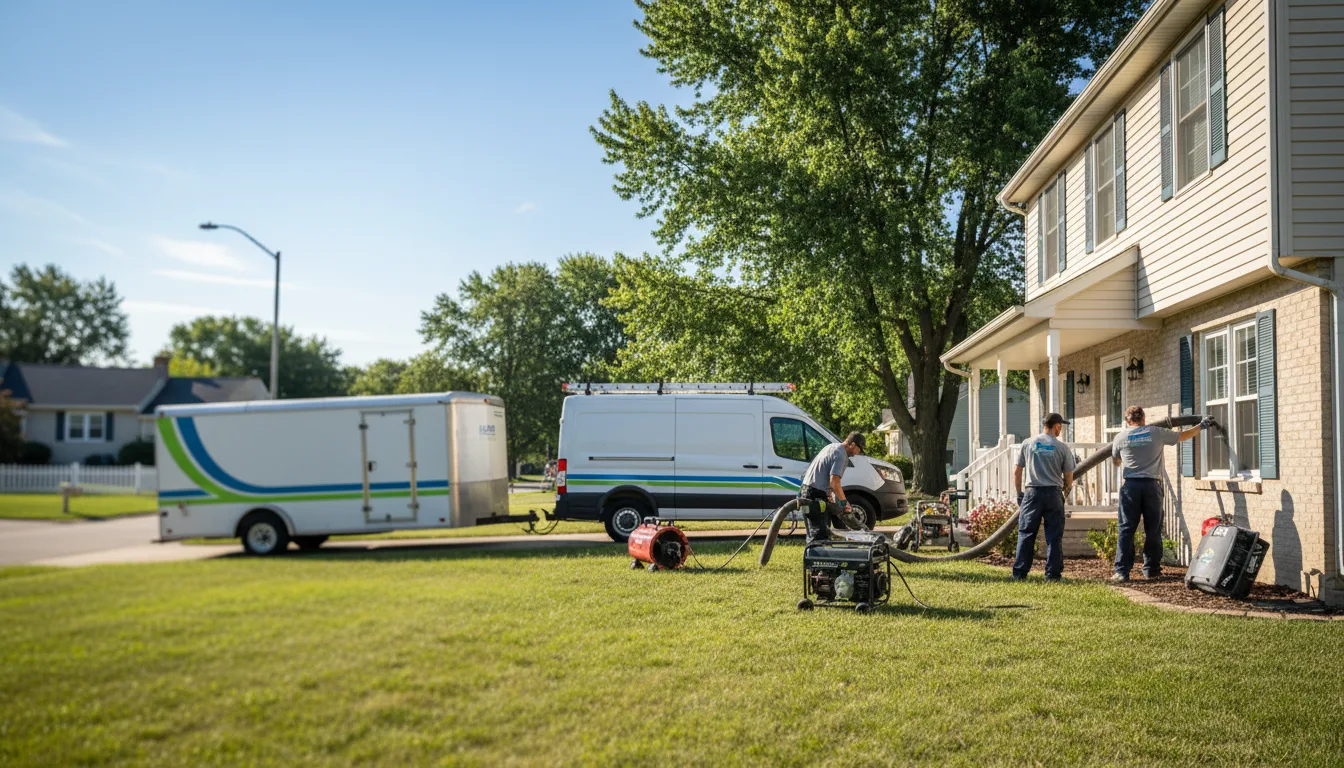 Flooded Basement Restoration And Cleanup With Repair in Pulaski, IA near me